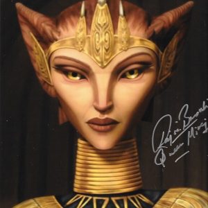 Rajia Baroudi Signed Queen Miraj Scintel 10x8