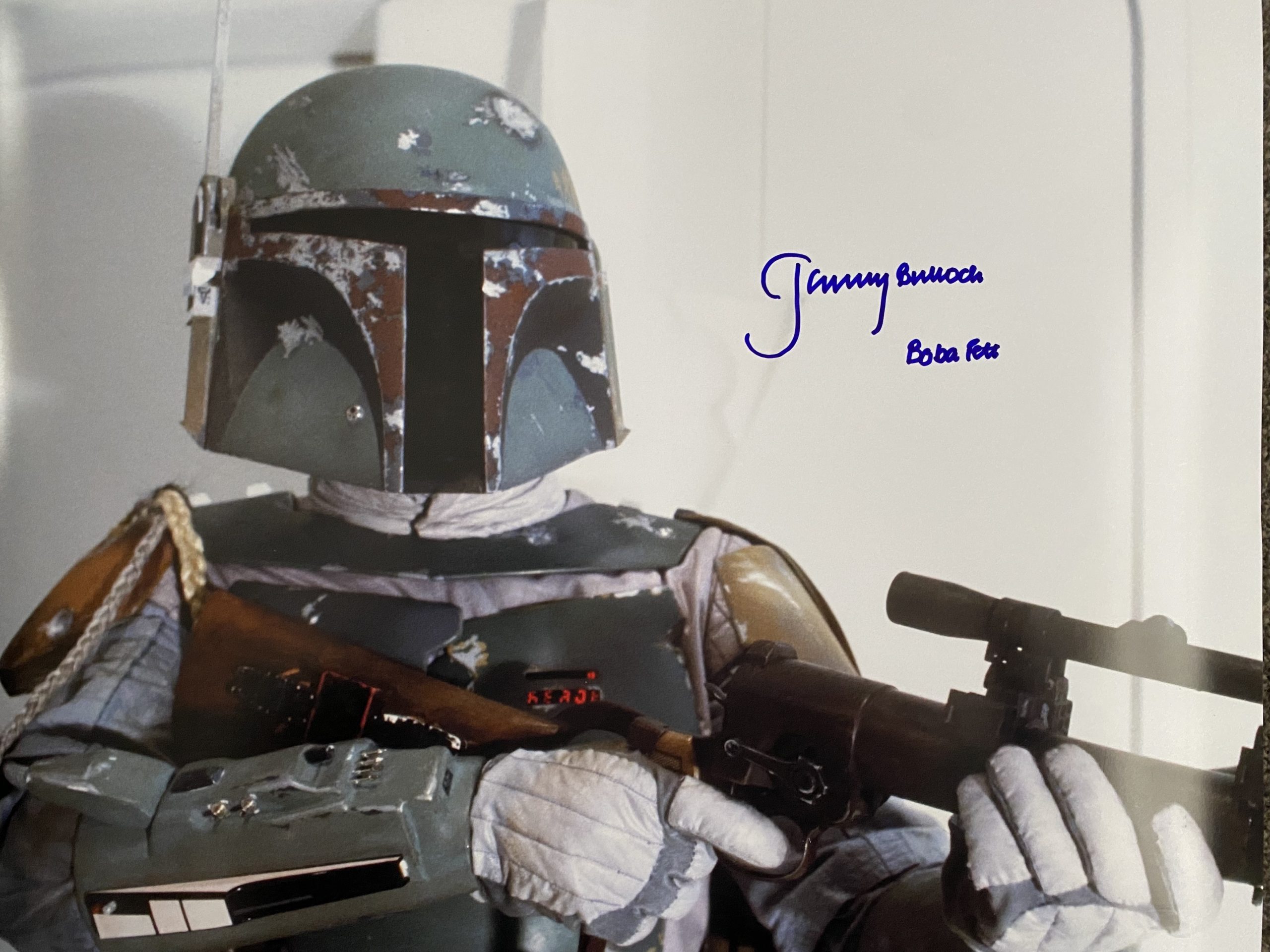 Jeremy Bulloch signed 18x12 limited edition print as Boba Fett 2024 with JSA COA